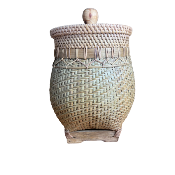 سلة روتان تخزين صغير